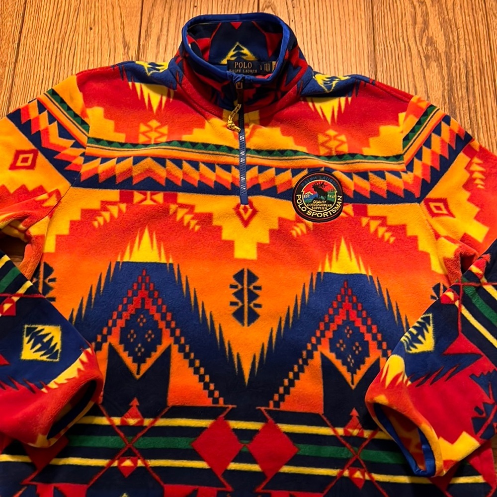 POLO OUTDOORSMAN SOUTHWESTERN FLEECE EXCELLENT USED CONDITION